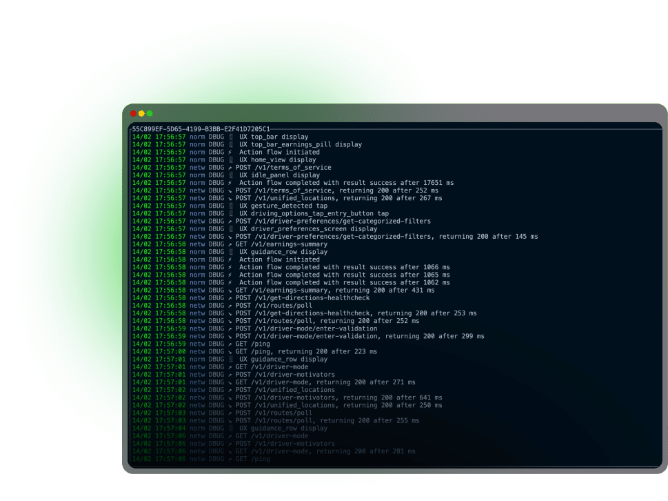 Debug any device in real-time